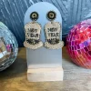 New Years Hat Earrings