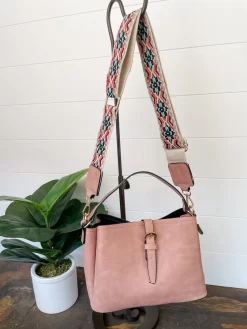 Angelia Woven Purse- Mauve