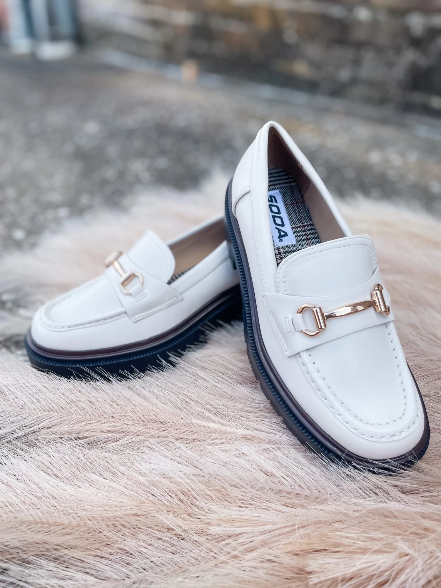 Theos Loafers- White 1 Theos Loafers- White