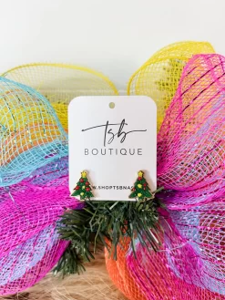 Christmas Tree Stud Earring