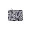 Tuxedo Snakeskin- Mini Silicone Pouch