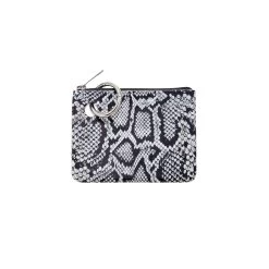 Tuxedo Snakeskin- Mini Silicone Pouch
