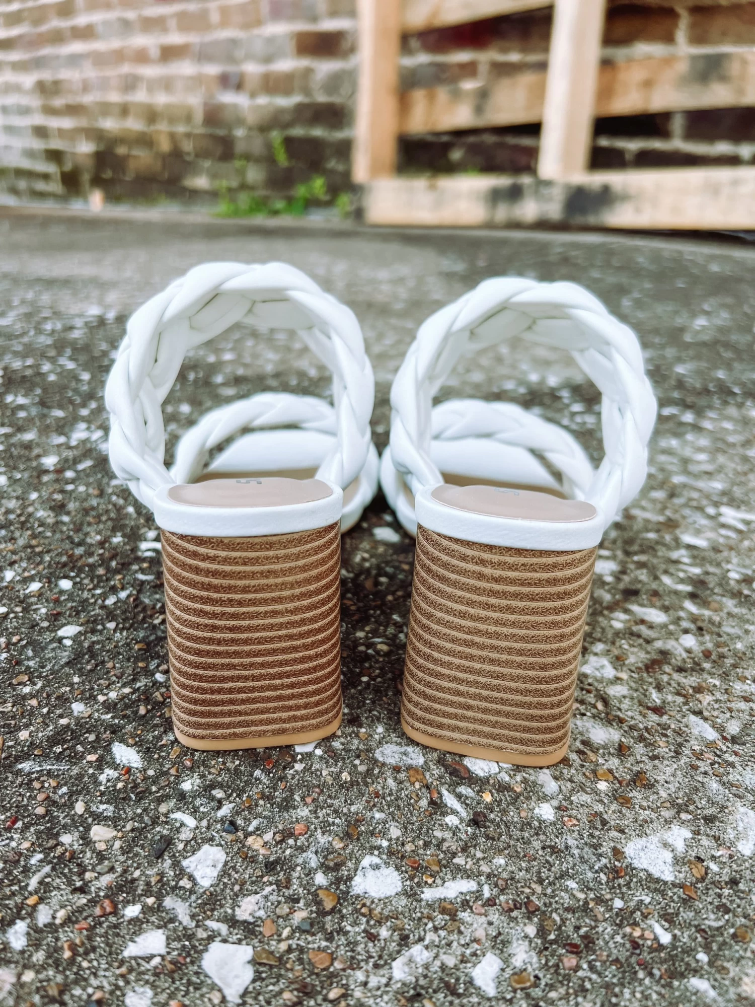 Buggy Braided Heels- White 3 Buggy Braided Heels- White - Image 3