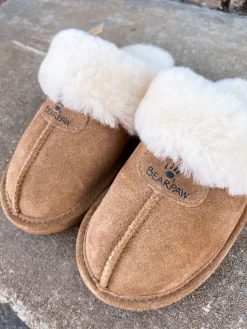 BEARPAW- Loki Fur Slippers- Hickory -Fashion Clothing Store ff1a47311c92e204f21a74fbffdbffc2 scaled